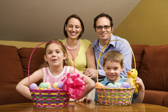 Rodzina podczas Świąt Wielkanocnych