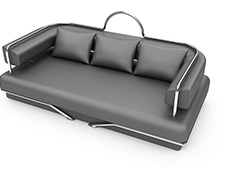 Lśniące meble - sofa