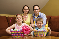 Rodzina podczas Świąt Wielkanocnych